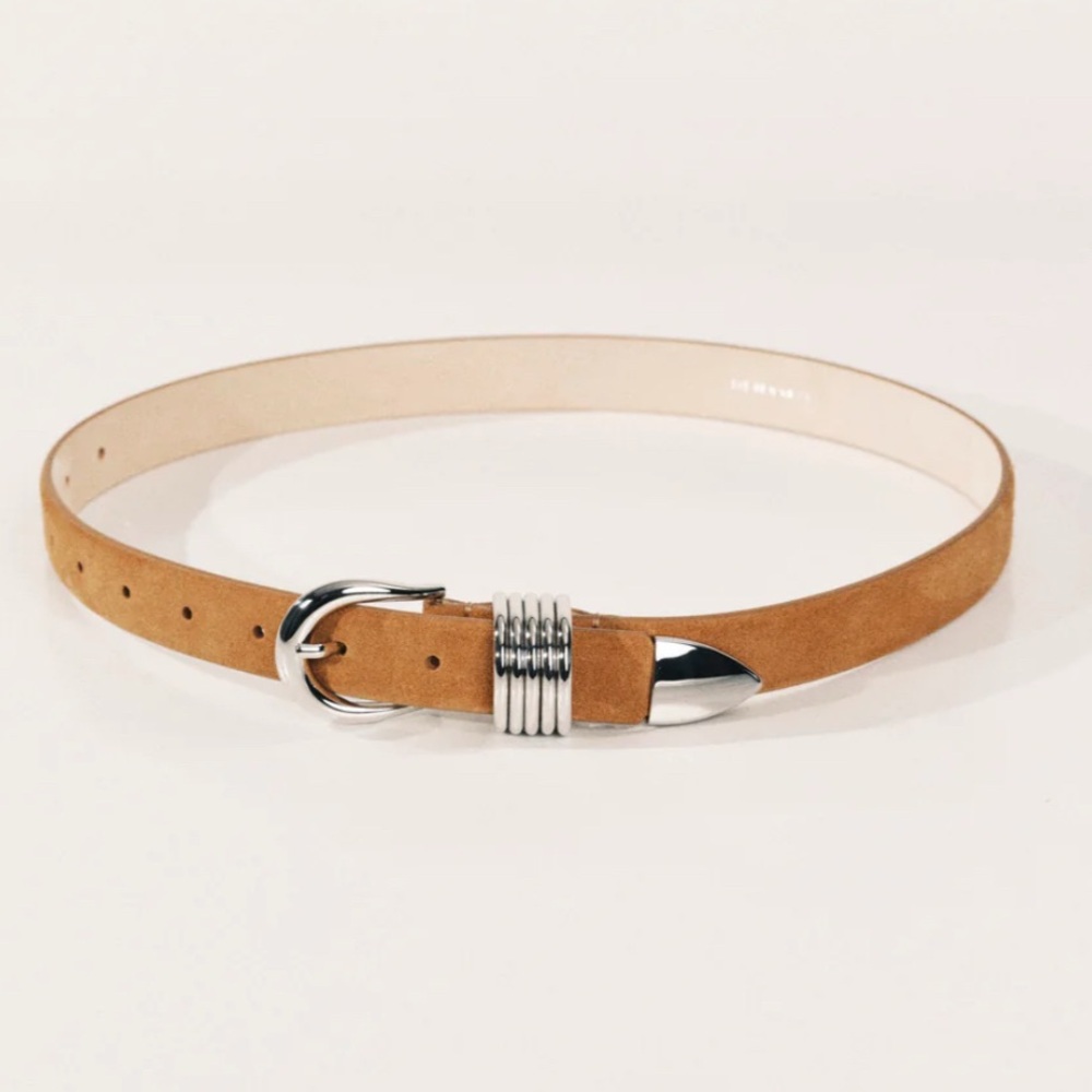 Tan Leather Women's Belt
